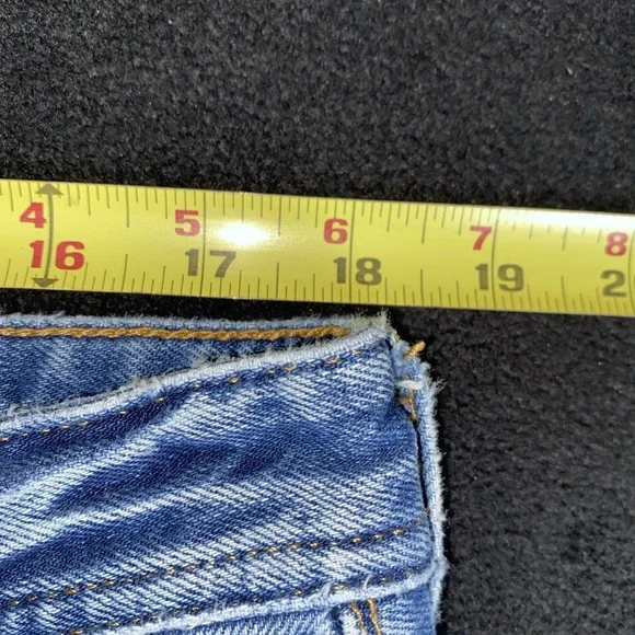 Guess Mens Vintage Regular Boot Blue Denim Medium Wash Vintage 36 x 34 - Picture 11 of 12